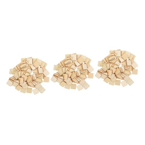 Gatuida 3 Sätze Diy Holzstück Unvollendete Quadratische Holzblöcke Hochwertigem Natürlichem Holz Für Bastelprojekte Malen Und Dekoration Für Kreative Diy Ideen Und 100 Stück * 3 von Gatuida