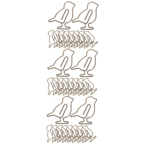 Gatuida 3 Sätze Kreative Büroklammern Aus Metall Antike Vogel Design Kleine Dekorative Klammern Für Dokumente Notizen Und Scrapbooking Vielseitig Einsetzbar 20 Stück * 3 von Gatuida