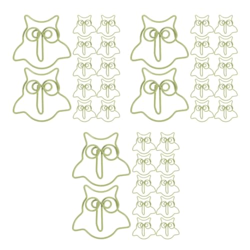 Gatuida 3 Sätze Niedliche Eulen Papierklammern Cartoon Büroklammern Für Schule Büro Und Zuhause Vielseitige Eulen Lesezeichen Dekorative Tier Papierclips Praktische Bürobedarf 50 Stück * 3 von Gatuida