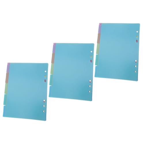 Gatuida 3 Sätze Register Trennblätter Ordner Teiler für Büro und Notizbuch Farbige Kunststoff trennblätter mit Löchern Wiederverwendbare Index Tabs für Dokumenten organizer und Planer Gatuida 3 Sätze Register Trennblätter Ordner Teiler für Büro und Notizbuch Farbige Kunststoff trennblätter mit Löchern Wiederverwendbare Index Tabs für Dokumenten organizer und Planer von Gatuida