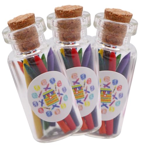 Gatuida 3 Satz Miniature Crayons Teiliges in Glasflaschen Dekorative Mini Wachsmalstifte für Puppenhaus und Miniaturmodelle Bunte Farben Hochwertige Verarbeitung Gatuida 3 Satz Miniature Crayons Teiliges in Glasflaschen Dekorative Mini Wachsmalstifte für Puppenhaus und Miniaturmodelle Bunte Farben Hochwertige Verarbeitung von Gatuida