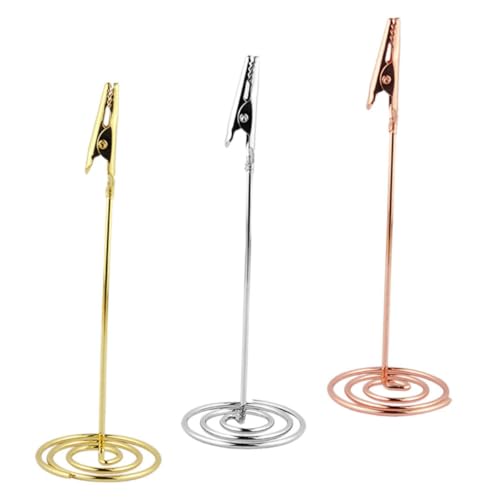 Gatuida 3 Stck Metall Memo Clip Halter in Gold Silber Roségold Tischkartenhalter Fotohalter Tischnummernhalter für Hochzeit Büro Feier Vielseitig Einsetzbar Dekorativ und Flexibel Gatuida 3 Stck Metall Memo Clip Halter in Gold Silber Roségold Tischkartenhalter Fotohalter Tischnummernhalter für Hochzeit Büro Feier Vielseitig Einsetzbar Dekorativ und Flexibel von Gatuida