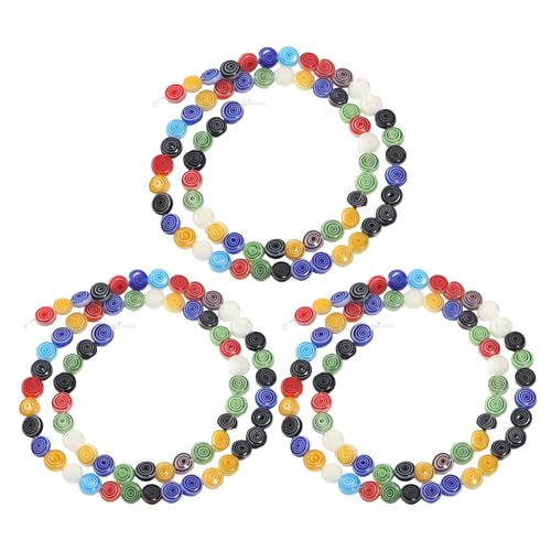 Gatuida 3 Stränge Glasperlen: 8 mm zarte mehrfarbige Glas-Abstandsperlen zum Basteln von DIY-Schmuck und Armbändern – Zubehör für handgefertigte Projekte und Bastelarbeiten Gatuida 3 Stränge Glasperlen: 8 mm zarte mehrfarbige Glas-Abstandsperlen zum Basteln von DIY-Schmuck und Armbändern – Zubehör für handgefertigte Projekte und Bastelarbeiten von Gatuida
