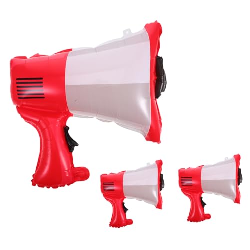 Gatuida 3 Stück Feuerwehr Luftballons Folienballons für Kindergeburtstag und Shower Deko Handheld Mikrofon Ballons für Partys und Feierlichkeiten von Gatuida