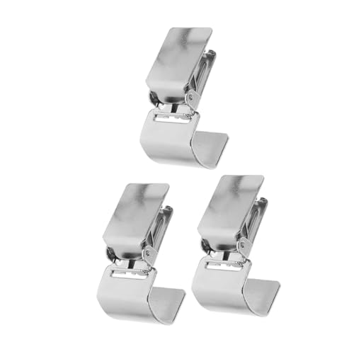 Gatuida 3 Stück Gardinenclip Teppichklammer Clips Zum Aufhängen Von Teppichen Metallclips Zum Aufhängen Teppichclips Greifer Für Teppiche Teppichaufhänger-Clips Silver Rostfreier Stahl von Gatuida