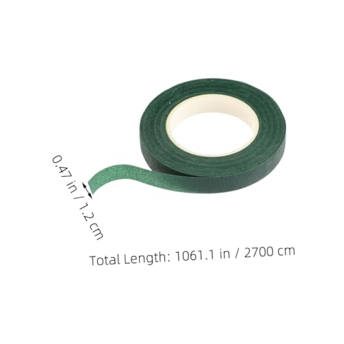 Gatuida 3 Stück Grünes Floristenband Klebeband für DIY Blumensträuße Selbstklebend Stark Haftend Langlebig für Hochzeiten Geburtstage und Festliche Dekorationen von Gatuida
