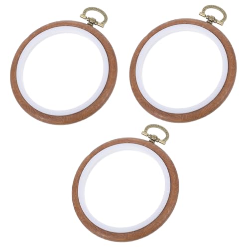 Gatuida 3 Stück Imitierter Holzstickring für Kreuzstich Runder Stickrahmen für Nähprojekte und Diy Handarbeiten Gatuida 3 Stück Imitierter Holzstickring für Kreuzstich Runder Stickrahmen für Nähprojekte und Diy Handarbeiten von Gatuida