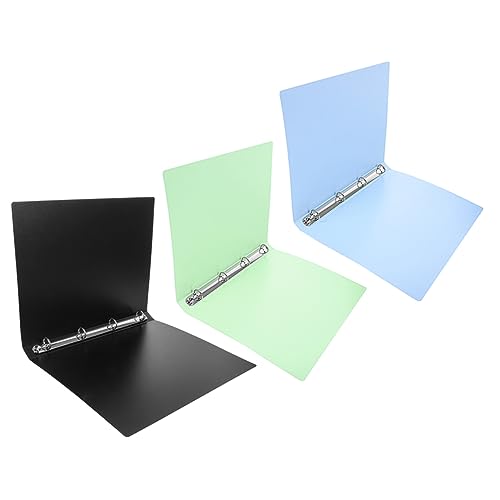 Gatuida 3 Stück Lochhefter Teilig Dokumenten Organizer Schwarz Grün und Blau Langlebiger Schnellhefter für Büro Schule und Zuhause Platzsparend und Farbenfroh von Gatuida