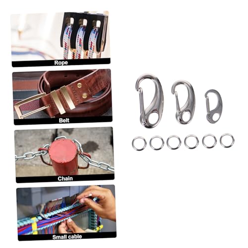 Gatuida 3 Stück Pet Tag Clip mit Ringen für Hund und Katze Robuster Leichter Karabiner für Halsband und Geschirr Schnelle Befestigung Rostfrei Einsetzbar von Gatuida