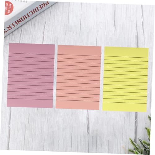 Gatuida 3 Stück Praktischer Memo Pad Teilig Leuchtende Farben Rot Gelb Notizblock für Büro Schule Zuhause Effiziente Tagesplanung und Organisationshilfe von Gatuida