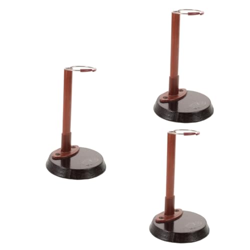 Gatuida 3 Stück Puppenständer puppenzubehör Mädchen Puppen für Babyspielzeug Babypuppe aufdecken Film Figurenständer Puppenanzeige Ständer für Puppen Display-Ständer Plastik Brown von Gatuida