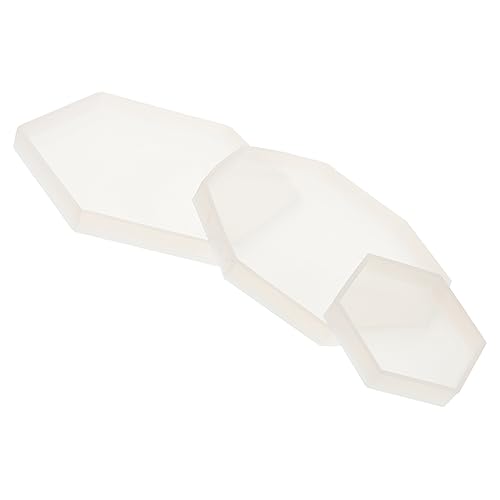 Gatuida 3 Stück Silikonform Resin Gießform Geometrisch Tablett Untersetzer Form DIY Basteln Flexibel Langlebig Einfach zu Reinigen Non Stick Wiederverwendbar Gatuida 3 Stück Silikonform Resin Gießform Geometrisch Tablett Untersetzer Form DIY Basteln Flexibel Langlebig Einfach zu Reinigen Non Stick Wiederverwendbar von Gatuida