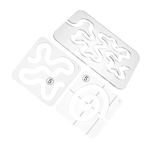 Gatuida 3 Stück Teiliges Acryl Quiltrahmen Transparent Rutschfeste Patchwork Schablonen für Präzises Nähen Kompatibel mit Meisten Quiltfüßen Glatte Kanten für Stoffschutz für Diy Quilts von Gatuida