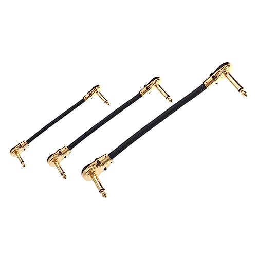 Gatuida 3 Stück Teiliges Audio kabel mit Flachem Stecker Langlebiges Gitarren effektgerät Kabel Gitarre und Bass Verschiedene Längen Hohe Leitfähigkeit und Signalqualität Gatuida 3 Stück Teiliges Audio kabel mit Flachem Stecker Langlebiges Gitarren effektgerät Kabel Gitarre und Bass Verschiedene Längen Hohe Leitfähigkeit und Signalqualität von Gatuida