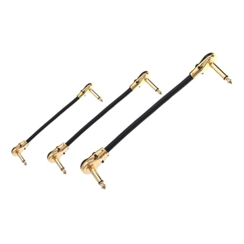 Gatuida 3 Stück Teiliges Digitales Audio Kabel mit Flachem Stecker Langlebige Effektgerät Verbindung für Gitarre und Bass Kompatibel mit Effektpedalen und Verstärkern Gatuida 3 Stück Teiliges Digitales Audio Kabel mit Flachem Stecker Langlebige Effektgerät Verbindung für Gitarre und Bass Kompatibel mit Effektpedalen und Verstärkern von Gatuida