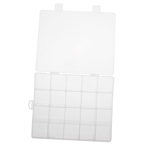 Gatuida 3 Stück Teiliges Fächer Aufbewahrungsbox Robustem Transparenter Multi Grid Organizer für Schmuck Perlen Nagelkunst Tragbare Schmuck und zur Ordentlichen Aufbewahrung von Gatuida