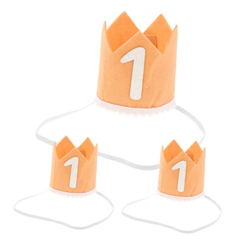 Gatuida 3 Stück Teiliges Geburtstagskrone aus Leichtem Bequemen Paillettenstoff Kreative Vielseitige Kopfbedeckung für Geburtstag Fotoshootings und Feiern von Jungen und Mädchen von Gatuida