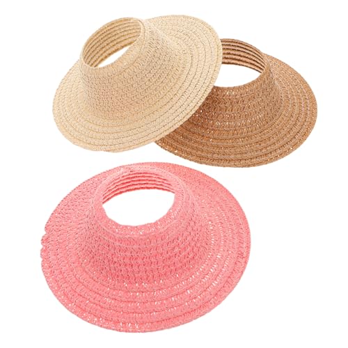 Gatuida 3 Stück Teiliges Handgefertigte Miniatur Strohhüte Offene Oberseite Atmungsaktive Leichte Handgewebte Puppenhut Accessoires für Sommer DIY und Outdoor Spiel Gatuida 3 Stück Teiliges Handgefertigte Miniatur Strohhüte Offene Oberseite Atmungsaktive Leichte Handgewebte Puppenhut Accessoires für Sommer DIY und Outdoor Spiel von Gatuida