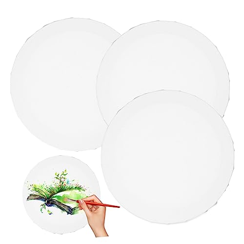 Gatuida 3 Stück Teiliges Rundes Baumwoll Leinwandboard Mehrzweck Blanko Malpanelle für Acryl Öl Gouache Robuste Kunstmalrahmen für DIY Kreative Malarbeiten und Bastelprojekte Gatuida 3 Stück Teiliges Rundes Baumwoll Leinwandboard Mehrzweck Blanko Malpanelle für Acryl Öl Gouache Robuste Kunstmalrahmen für DIY Kreative Malarbeiten und Bastelprojekte von Gatuida