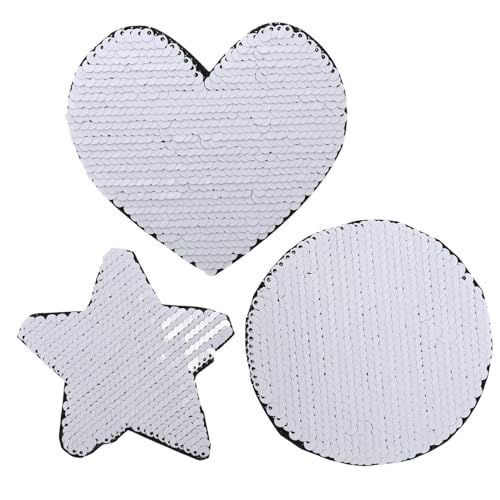 Gatuida 3 Stück Teiliges Sequin Cloth Sticker Bügelbare Applikationen aus Hautfreundlichem Material Langlebige Pailletten Stoffaufkleber für DIY Kleidung Rucksack Jacke zum Verzieren und Gatuida 3 Stück Teiliges Sequin Cloth Sticker Bügelbare Applikationen aus Hautfreundlichem Material Langlebige Pailletten Stoffaufkleber für DIY Kleidung Rucksack Jacke zum Verzieren und von Gatuida