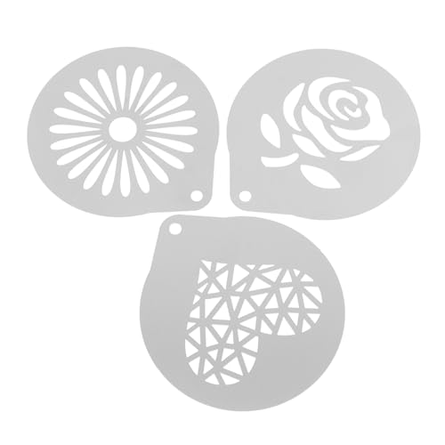 Gatuida 3 Stück Teiliges Set Kaffee Schablonen für Latte Art und Dekoration von Cappuccinos Puderzucker und Kakao DIY Werkzeuge für Kreative Kaffee Kreationen Gatuida 3 Stück Teiliges Set Kaffee Schablonen für Latte Art und Dekoration von Cappuccinos Puderzucker und Kakao DIY Werkzeuge für Kreative Kaffee Kreationen von Gatuida