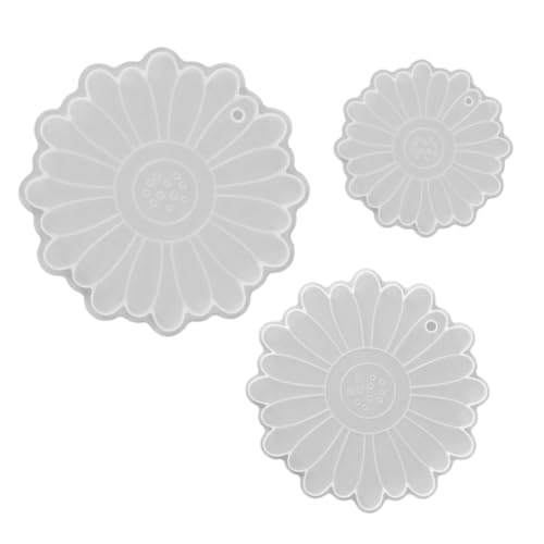 Gatuida 3 Stück Teiliges Silikon Untersetzer Gießform Langlebig und Reißfest Kreative DIY Epoxidharz Formen für Blumenmotive Sichere Premium materialien für Heimdekoration und Gatuida 3 Stück Teiliges Silikon Untersetzer Gießform Langlebig und Reißfest Kreative DIY Epoxidharz Formen für Blumenmotive Sichere Premium materialien für Heimdekoration und von Gatuida