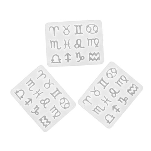 Gatuida 3 Stück Teiliges Silikonform für DIY Schlüsselanhänger Flexible und Wiederverwendbare Gießform für Schmuckherstellung für Kreative Bastelprojekte und von Gatuida