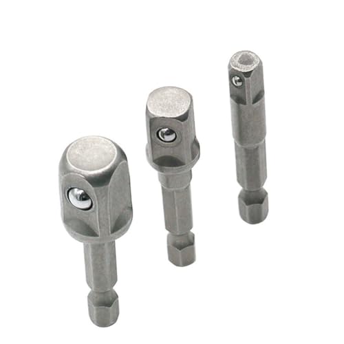 Gatuida 3 Stück Teiliges Stecknuss Adapter Set aus Robustem Stahl Sechskant Bohrerbit Verlängerung mit Schnellwechsel für Elektroschrauber und Schraubenschlüssel Langlebig und Vielseitig Gatuida 3 Stück Teiliges Stecknuss Adapter Set aus Robustem Stahl Sechskant Bohrerbit Verlängerung mit Schnellwechsel für Elektroschrauber und Schraubenschlüssel Langlebig und Vielseitig von Gatuida