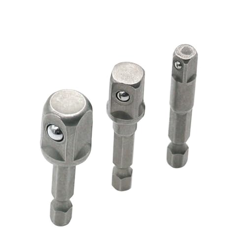 Gatuida 3 Stück Teiliges Steckschlüssel Adapter Set Verlängerung aus Solidem Stahl mit Schnellwechsel Sechskantschaft und Farbcodierten Größenringen für Vielseitige Bohrer und Gatuida 3 Stück Teiliges Steckschlüssel Adapter Set Verlängerung aus Solidem Stahl mit Schnellwechsel Sechskantschaft und Farbcodierten Größenringen für Vielseitige Bohrer und von Gatuida