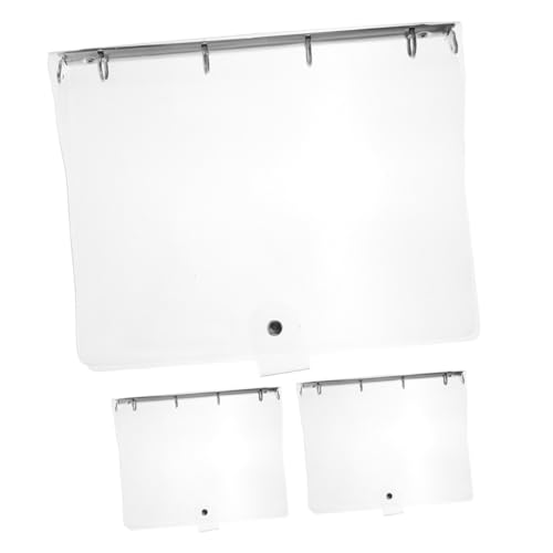 Gatuida 3 Stück Teiliges Transparentes Ringbuch mit Löchern Multifunktionaler Dokumentenordner aus Hochwertigem Kunststoff Flexibler Binder Ordner für Büro Schule und Persönliche von Gatuida
