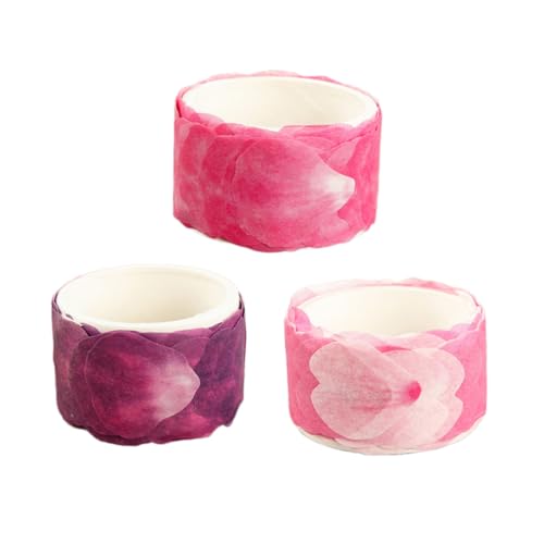 Gatuida 3 Stück Teiliges Washi Tape mit Selbstklebenden Blütenblatt stickern Dekoratives Klebeband aus Washi papier für Scrapbooking Tagebuchgestaltung und DIY in Weinrot und Violett Gatuida 3 Stück Teiliges Washi Tape mit Selbstklebenden Blütenblatt stickern Dekoratives Klebeband aus Washi papier für Scrapbooking Tagebuchgestaltung und DIY in Weinrot und Violett von Gatuida
