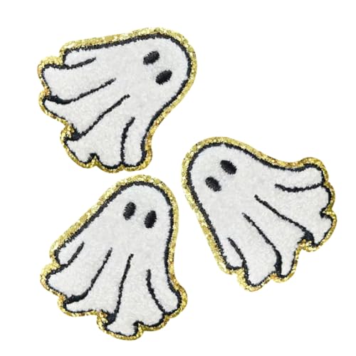 Gatuida 3 Stück Weiße Bügelbilder Stickerei Patches mit Starkem Haftkleber Beständige Applikationen für Kleidung Jeans Hüte Einfache DIY Verzierung für Halloween und Alltag Gatuida 3 Stück Weiße Bügelbilder Stickerei Patches mit Starkem Haftkleber Beständige Applikationen für Kleidung Jeans Hüte Einfache DIY Verzierung für Halloween und Alltag von Gatuida