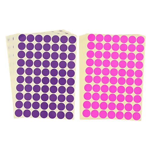 Gatuida 30 Blatt Farbpunkt-Aufkleber selbstklebende Aufkleber Etiketten Aufkleberpapier Klebstoff spannbettlaken für blechscheren DOT -Aufkleber für Flohmarktverkauf bunte Punktaufkleber von Gatuida