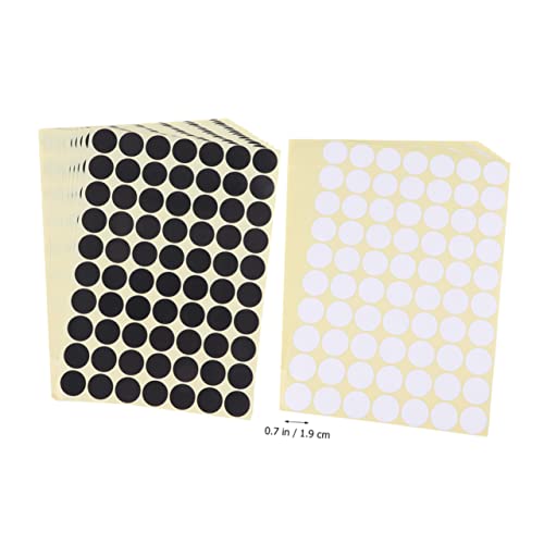 Gatuida 30 Blatt Farbpunkt-aufkleber Kleine Punkte Entfernbare Etiketten Kleine Runde Aufkleber Klebetiketten Dots -aufkleber Kreis Aufkleber Etiketten Aufkleber-etiketten Weiß von Gatuida