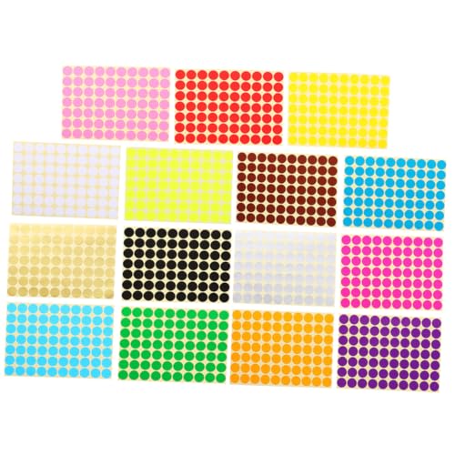 Gatuida 30 Blatt Selbstklebende Runde Aufkleber Klassifikationsetiketten für Jungen Mädchen pro Vielseitige Markierungssticker für Schule Büro und Geschenke von Gatuida