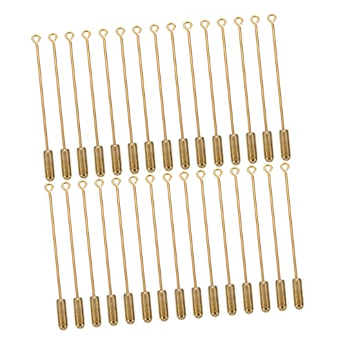 Gatuida 30 Stück Broschen Pins Kupfer Lange Nadel mit Stopper Enden Austauschbare Anstecker für Hüte Schals und DIY Schmuck Vielseitige Sicherheitsnadeln für Kreative Projekte Gatuida 30 Stück Broschen Pins Kupfer Lange Nadel mit Stopper Enden Austauschbare Anstecker für Hüte Schals und DIY Schmuck Vielseitige Sicherheitsnadeln für Kreative Projekte von Gatuida