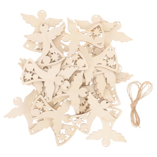 Gatuida 30 Stück DIY Holzfiguren Engel Holzscheiben Bastelset für Kreative Weihnachtsdekoration Unvollendete Holzschnittmuster zum Bemalen und Gestalten von Handwerken Gatuida 30 Stück DIY Holzfiguren Engel Holzscheiben Bastelset für Kreative Weihnachtsdekoration Unvollendete Holzschnittmuster zum Bemalen und Gestalten von Handwerken von Gatuida