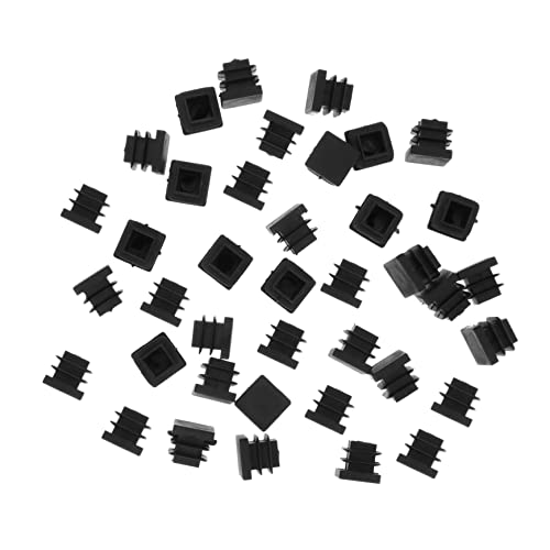 Gatuida 30 Stück Finishing Plug für Möbelbeine Quadratische Endkappen Verstärkt rutschfest und Langlebig für Tischbeine Stühle und Gartenmöbel von Gatuida