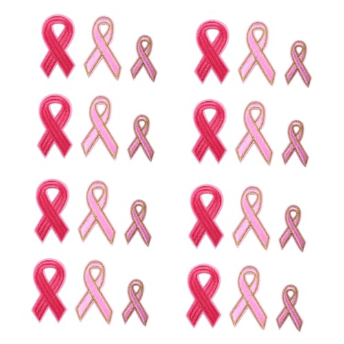 Gatuida 30 Stück Flicken für Bekleidung bügelschutztuch aufbügelstoff bügelbilder Hotmelt-Stickaufkleber gestickte Aufnäher Kleiderherstellung Patches nähen dekorative Patches Rosa von Gatuida