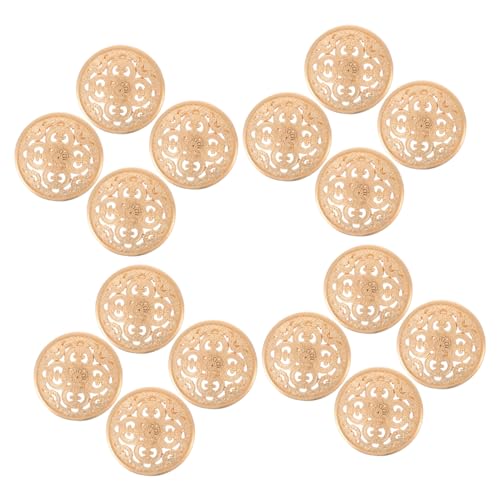 Gatuida 30 Stück Metallknöpfe Tasten Mode Nähenvorräte Knopf Mantelknöpfe Goldknöpfe Zum Nähen Hohl Dekore Geformt Elegant Handwerk Werkzeug Zum Nähen Von Knöpfen Party Knöpfe Nähen Golden von Gatuida