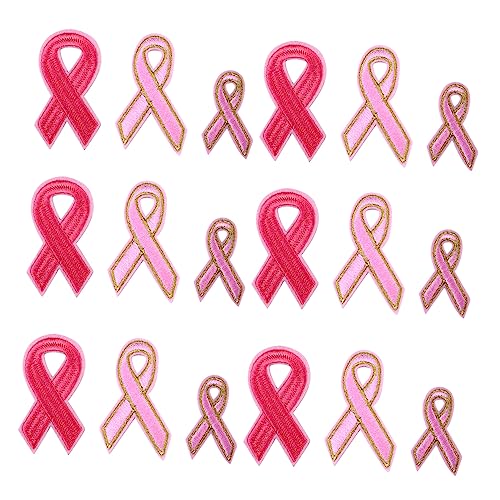 Gatuida 30 Stück Rosa Band-Stoff-Aufkleber Schleife Herstellung Bandapplikation Flecken Flicken für Kleidung bügelschutztuch aufbügelstoff bügelbild Stickaufkleber Stickbänder Patches von Gatuida