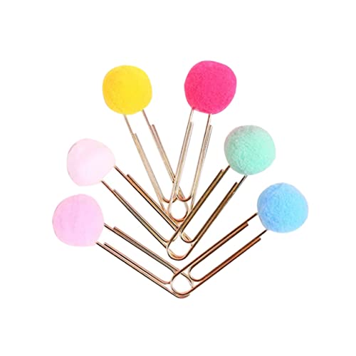 Gatuida 30 Stück Teiliges Bunte Büroklammern mit Plüschball Lesezeichenclip Memo Clip Starke Klammern für Notizen Dokumente Schule und Büro Mixfarben Gatuida 30 Stück Teiliges Bunte Büroklammern mit Plüschball Lesezeichenclip Memo Clip Starke Klammern für Notizen Dokumente Schule und Büro Mixfarben von Gatuida