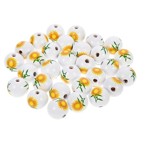 Gatuida 30 Stück Teiliges Bunte Holzperlen mit Blumenmuster Vielseitige DIY Schmuckperlen zum Basteln von Halsketten Armbändern und Dekorationen Naturbelassene Holzperlen für Kreative Gatuida 30 Stück Teiliges Bunte Holzperlen mit Blumenmuster Vielseitige DIY Schmuckperlen zum Basteln von Halsketten Armbändern und Dekorationen Naturbelassene Holzperlen für Kreative von Gatuida