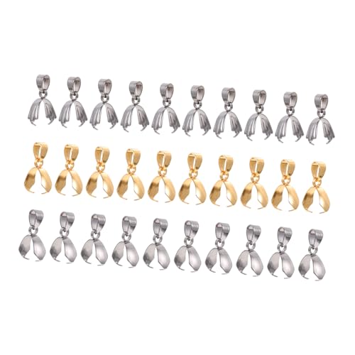 Gatuida 30 Stück Teiliges Charm Verschlüsse Anhängerverbinder für DIY Schmuckherstellung Langlebige Korrosionsbeständige Quetschperlen Clips Geeignet für Armbänder und Halsketten Gatuida 30 Stück Teiliges Charm Verschlüsse Anhängerverbinder für DIY Schmuckherstellung Langlebige Korrosionsbeständige Quetschperlen Clips Geeignet für Armbänder und Halsketten von Gatuida