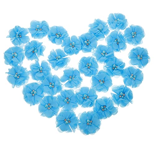Gatuida 30 Stück Teiliges Chiffon Blumenapplikationen mit Strass und Perlen Vielseitige Dekoration für Kleidung Haaraccessoires und Bastelprojekte Blau für Hochzeiten und Partys Gatuida 30 Stück Teiliges Chiffon Blumenapplikationen mit Strass und Perlen Vielseitige Dekoration für Kleidung Haaraccessoires und Bastelprojekte Blau für Hochzeiten und Partys von Gatuida