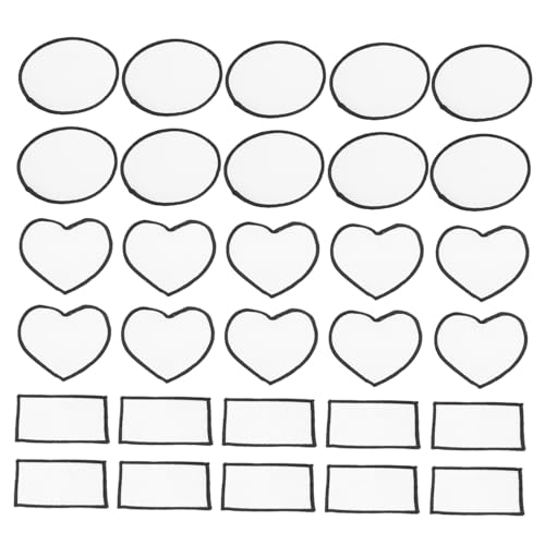 Gatuida 30 Stück Teiliges DIY Bügelbilder Weiße Aufnäher zum Aufbügeln für Kleidung Jacken Hüte Vielseitige Reparatur Patches für Kreative Textilgestaltung Gatuida 30 Stück Teiliges DIY Bügelbilder Weiße Aufnäher zum Aufbügeln für Kleidung Jacken Hüte Vielseitige Reparatur Patches für Kreative Textilgestaltung von Gatuida