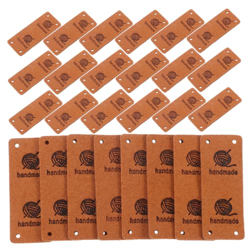 Gatuida 30 Stück Teiliges Handgefertigte Geprägte Lederlabels zum Aufnähen Langlebige Dekorative Labels für Kleidung Hüte Taschen Stricken und DIY Basteleien Braune Handgemachte Etiketten Gatuida 30 Stück Teiliges Handgefertigte Geprägte Lederlabels zum Aufnähen Langlebige Dekorative Labels für Kleidung Hüte Taschen Stricken und DIY Basteleien Braune Handgemachte Etiketten von Gatuida