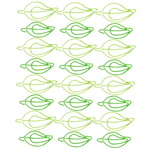 Gatuida 30 Stück Teiliges Kreative Büroklammern Blattform Stabile Dokumentenklammern Zwei Grüntönen Praktische und Langlebige Paper Clips für Schule und Büro zur Übersichtlichen Gatuida 30 Stück Teiliges Kreative Büroklammern Blattform Stabile Dokumentenklammern Zwei Grüntönen Praktische und Langlebige Paper Clips für Schule und Büro zur Übersichtlichen von Gatuida