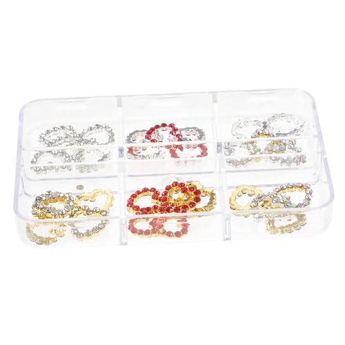Gatuida 30 Stück Teiliges Nagel Deko Herzform Strasssteine Nail Art Zubehör für DIY Gelnägel Valentinstag Hochzeit Geburtstag Nageldesign von Gatuida