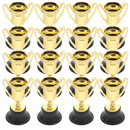 Gatuida 30 Stück Trophäe plastik becher kunststoffbecher cupping kunstoffbecher pokal gold Pokal Pokale Mini Home-Desktop- Preise belohnen Golden Wiederverwendbar von Gatuida